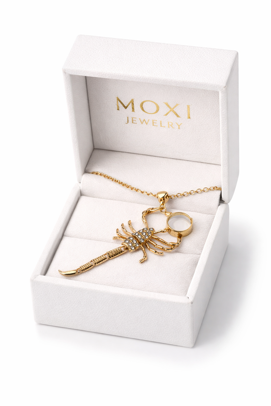 Moxi J  Bracelet Scorpion Chain Ring in Yellow Gold,