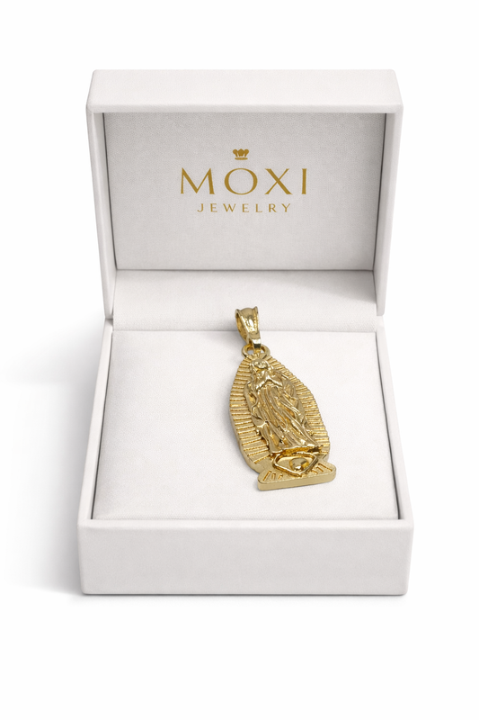 Moxi J  Pendant Guadalupe  in Yellow Gold,