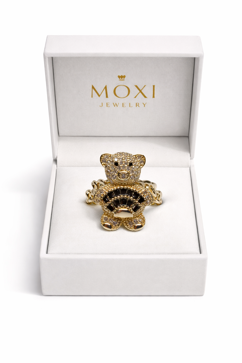 Moxi J Teddy Stone Ring Bear