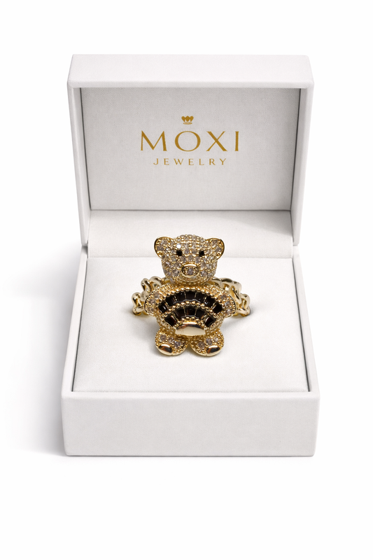 Moxi J Teddy Stone Ring Bear