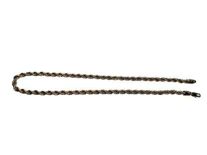 Oro Laminado Basic Necklace, Gold Filled Style Rope Design, Polished, Golden Finish, 04.213.0103.22