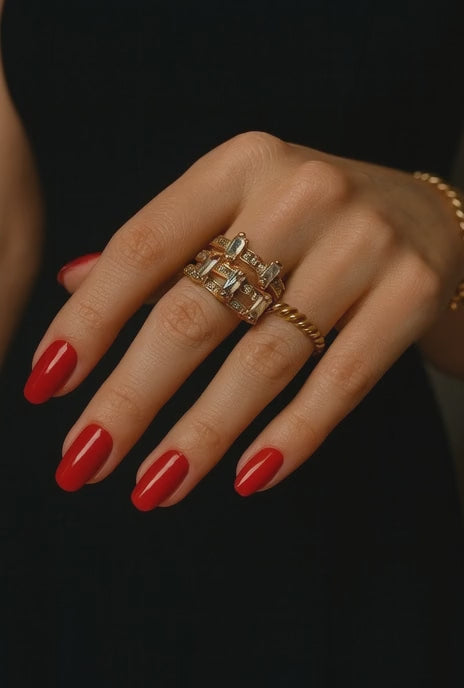 Ring  with White Cubic zirconia Size 7